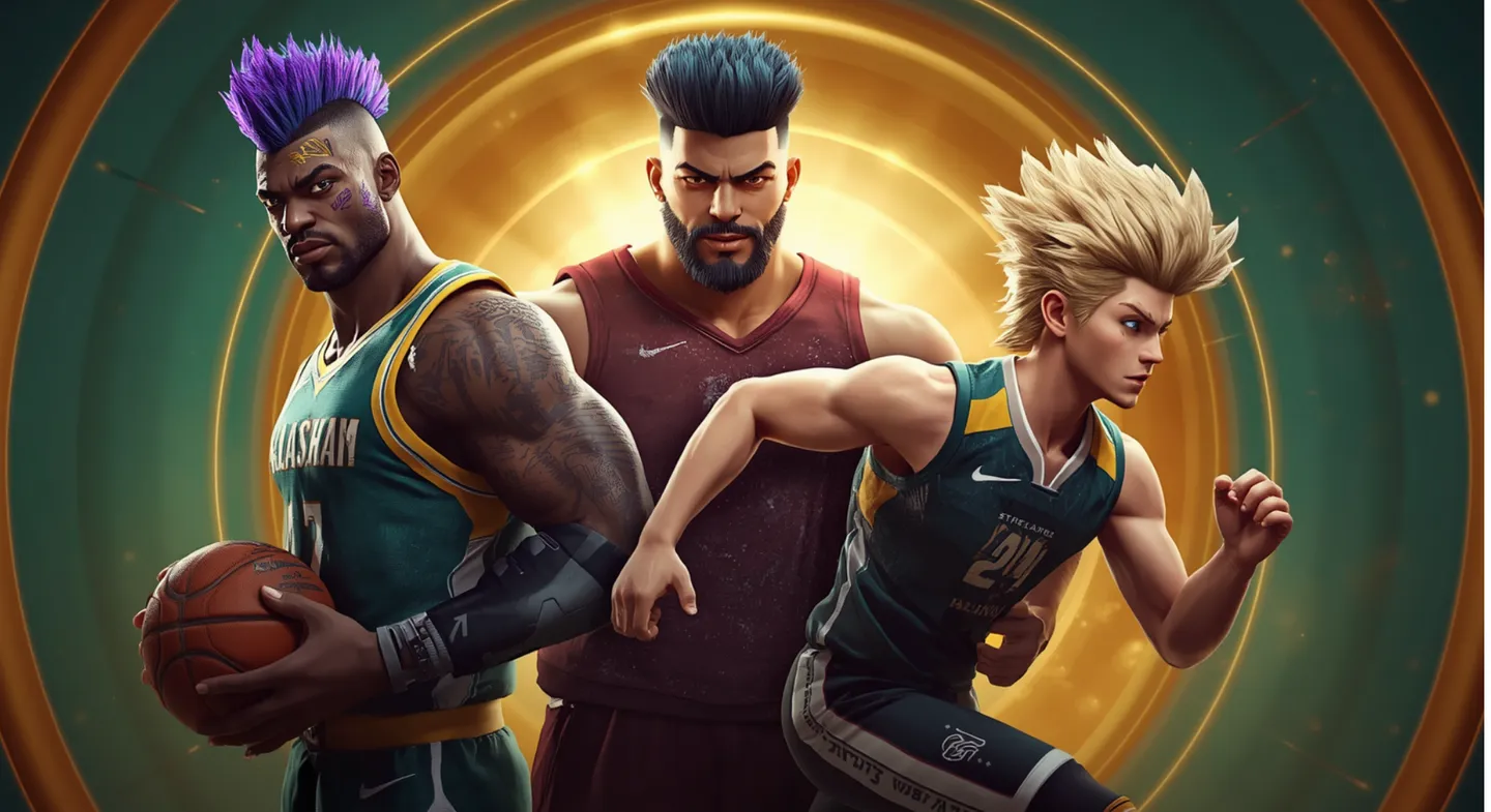 Qbet Casino met basketbal thema personages